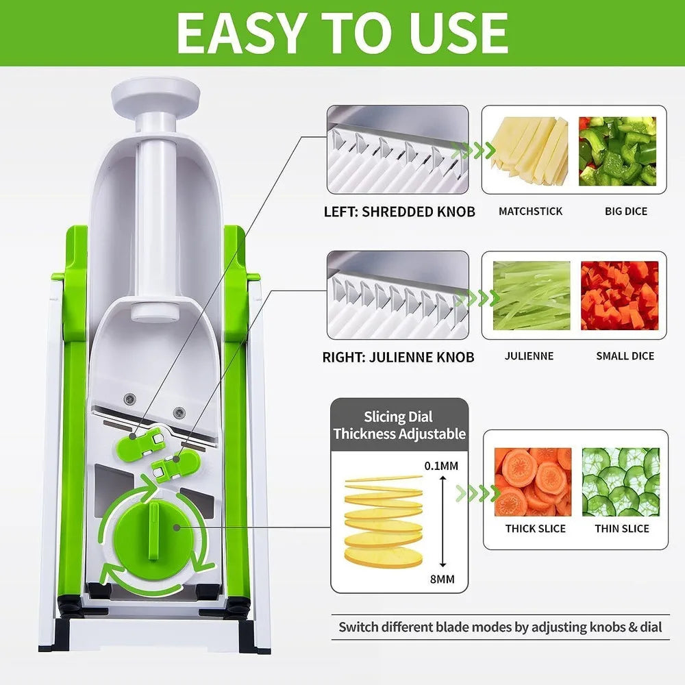 4-in-1 Safe Mandoline Slicer