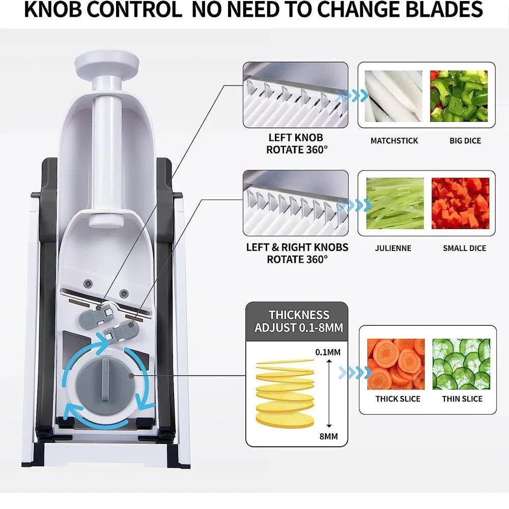 4-in-1 Safe Mandoline Slicer