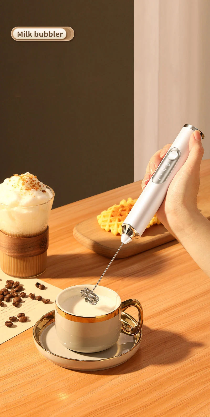 Handheld Coffee Foam Mixer