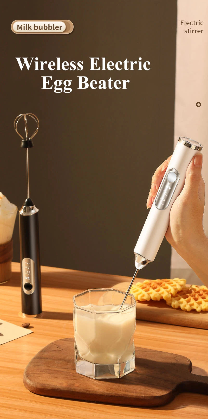 Handheld Coffee Foam Mixer